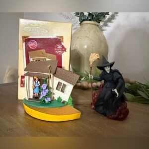 Hallmark Wizard of Oz Ornament Set - Over the rainbow and the Wicked Witch